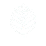Logo blanc de PINEABAYAH en typographie moderne, symbole de soins énergétiques, spiritualité, nature et reconnexion intérieure
