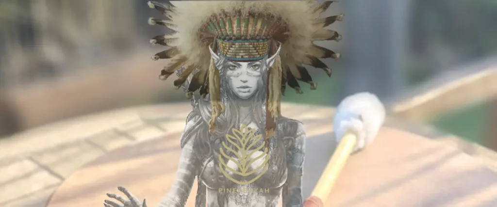 Chamanisme – lien au vivant et aux plans subtils | Pineabayah Figure symbolique représentant le chamanisme, le lien au vivant, à la nature et aux plans subtils