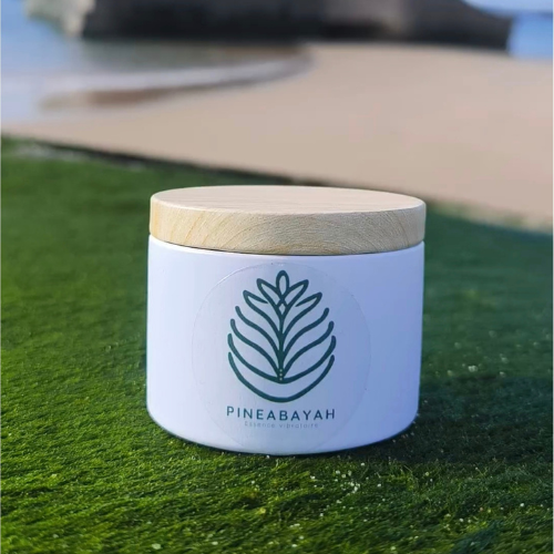 Bougie vibratoire personnalisée Pineabayah – création énergétique sur mesure